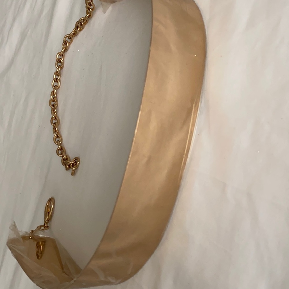 Golden metal belt